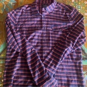 Scotch & Soda Multicolor Check Indigo Shirt Long Sleeve Mens Size XXL